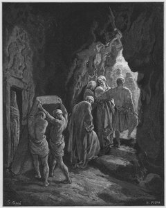 De begrafenis van Sara door Gustave Dore